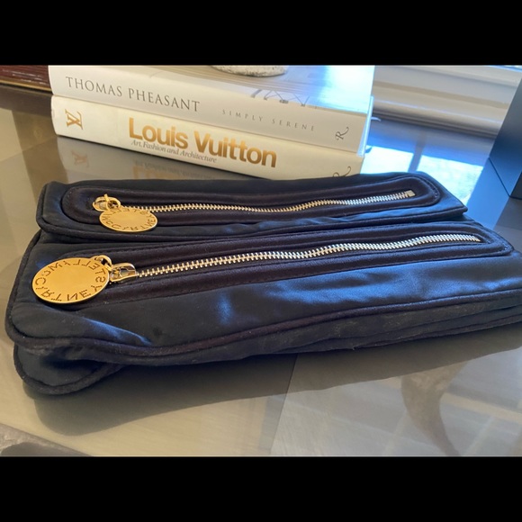 Stella McCartney Black Satin 🖤RARE🖤clutch - Picture 8 of 9